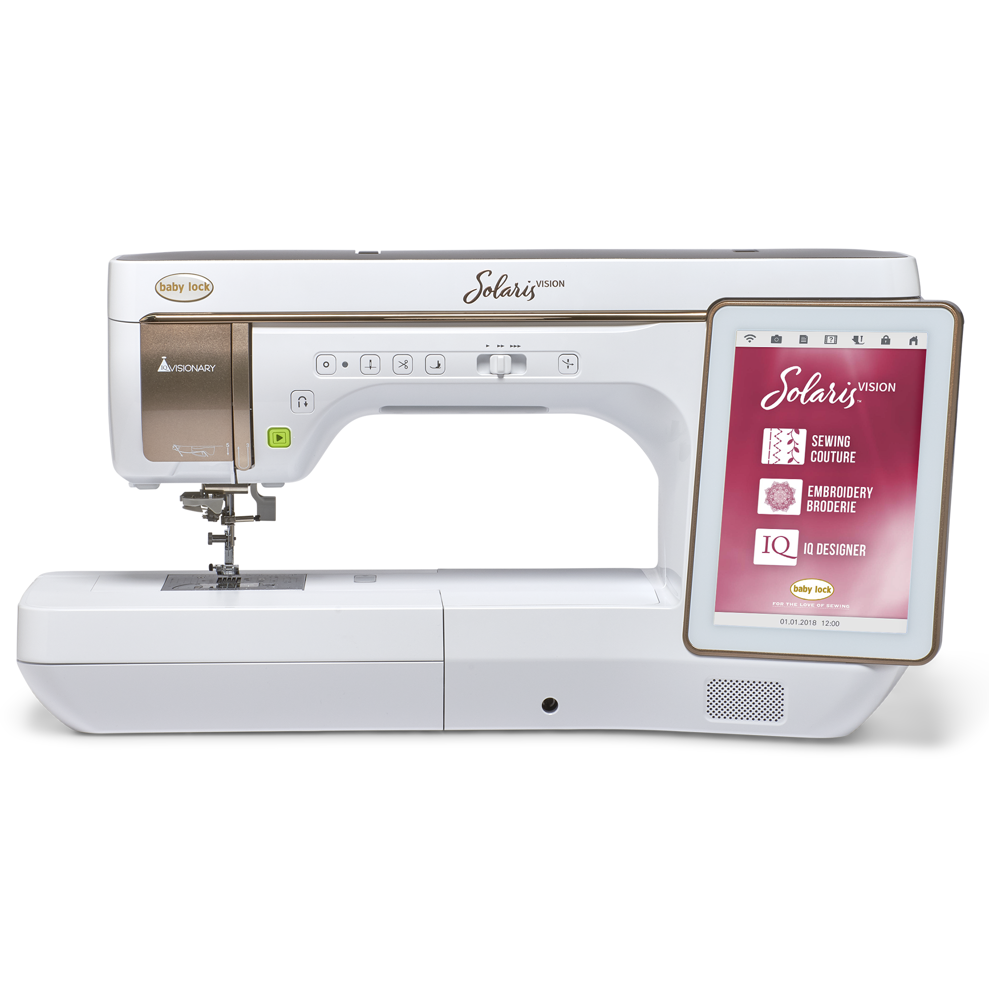 (A) Baby Lock Solaris Vision Embroidery and Sewing Machine