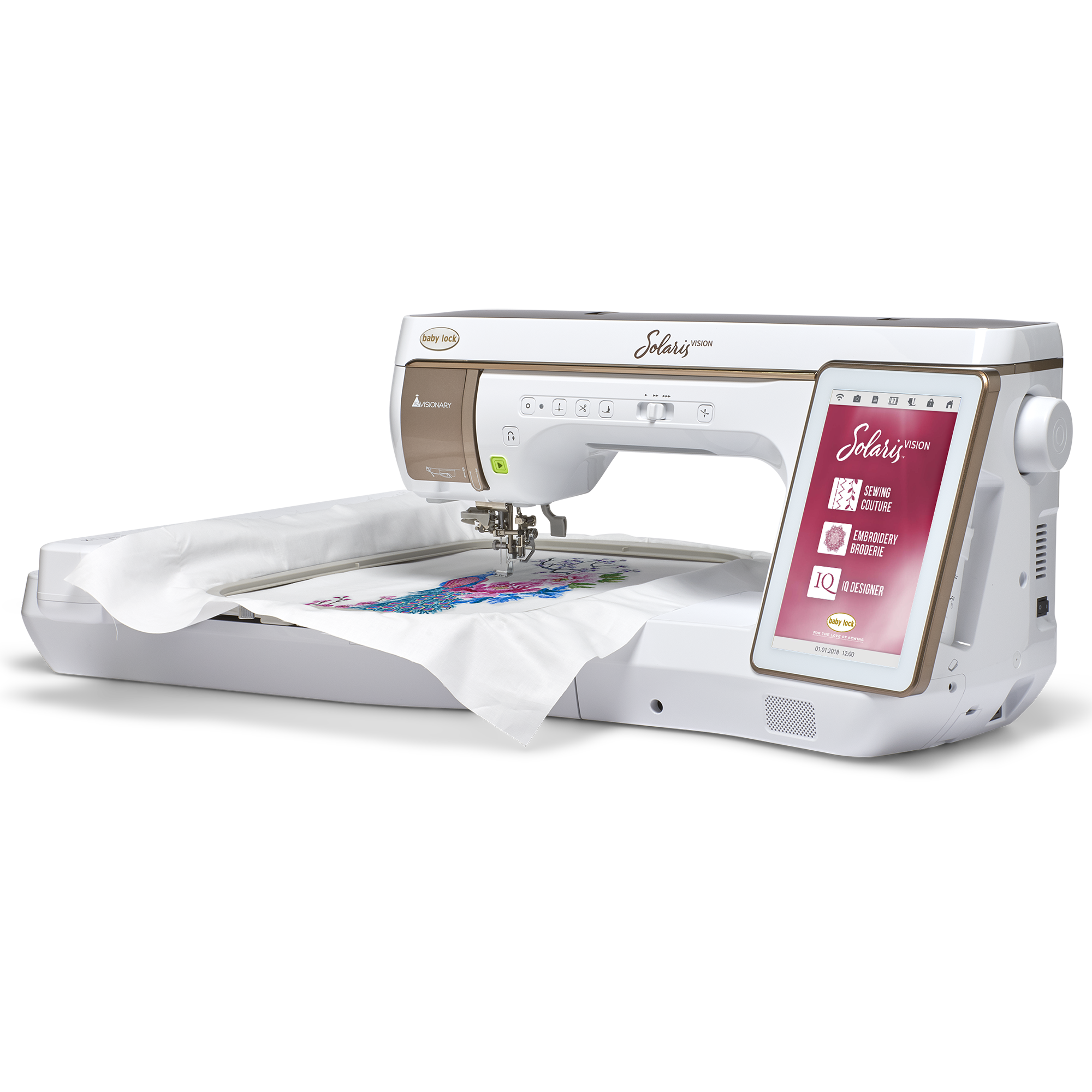 (A) Baby Lock Solaris Vision Embroidery and Sewing Machine