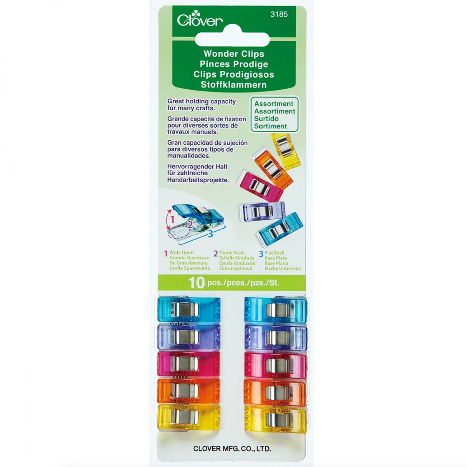 Wonder Clips Assorted Colors - 10pk