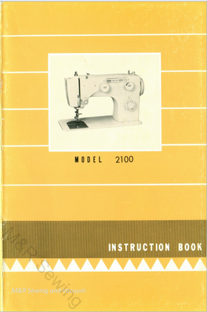 Instruction Manual, Sewing Machine