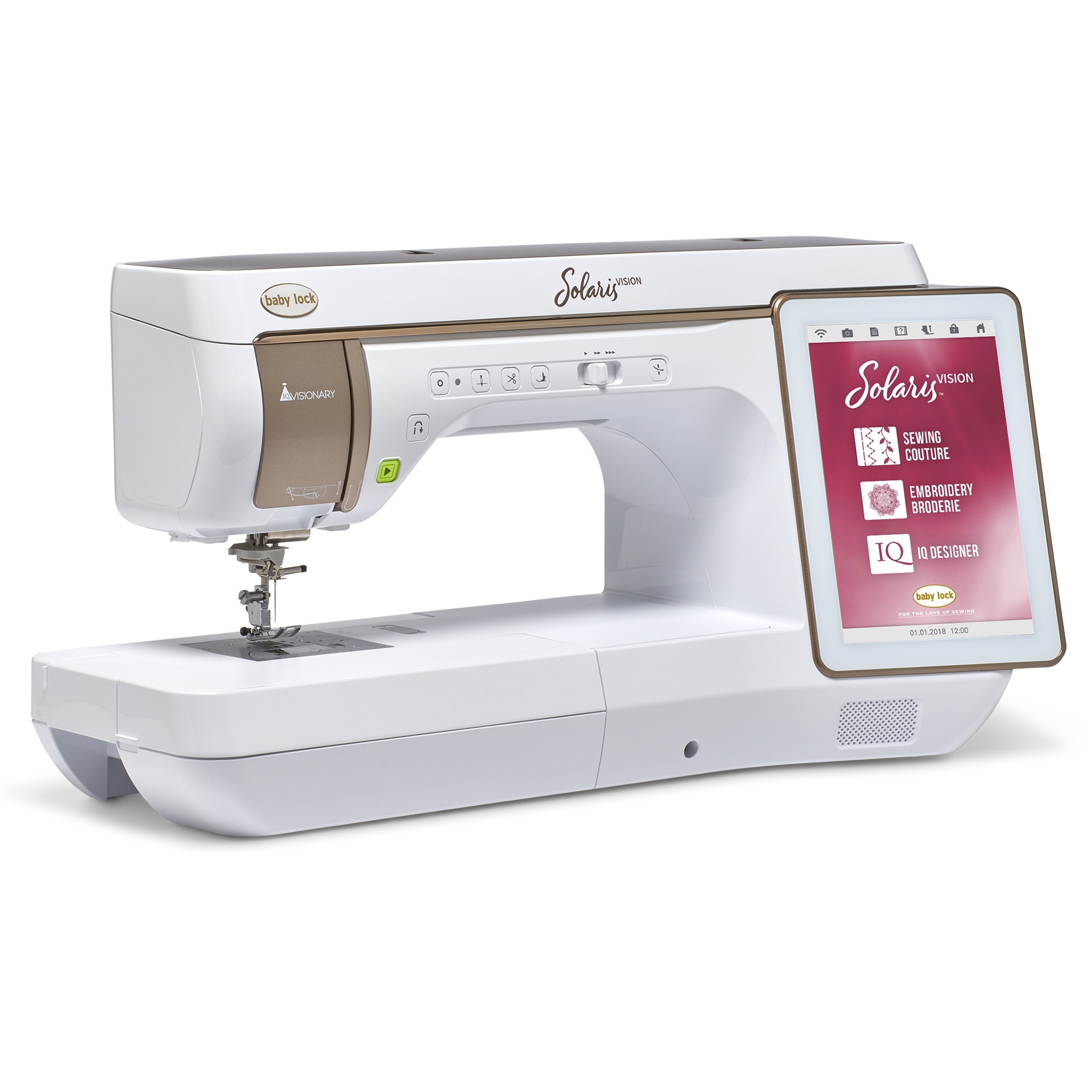 (A) Baby Lock Solaris Vision Embroidery and Sewing Machine