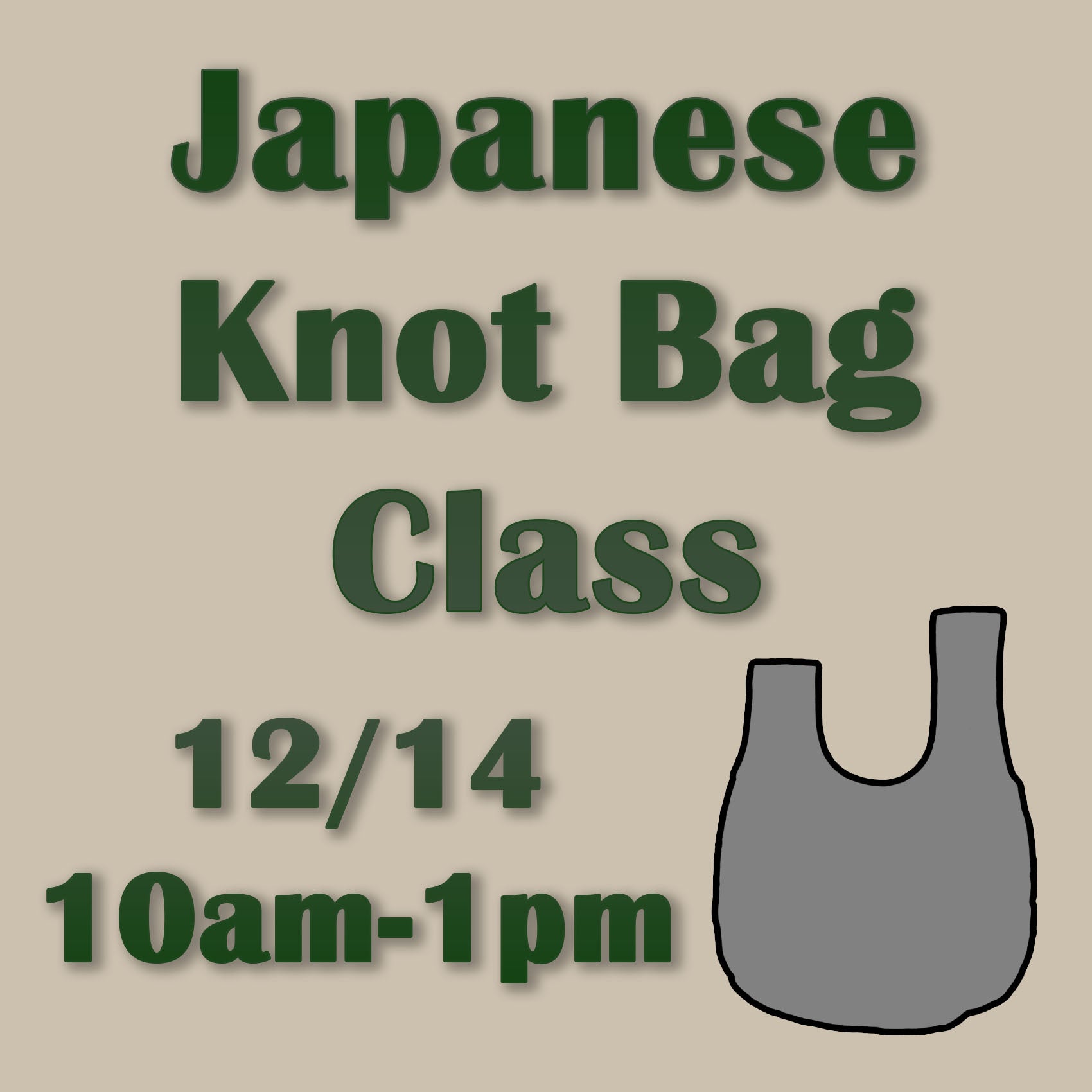 Japanese Knot Bag Class