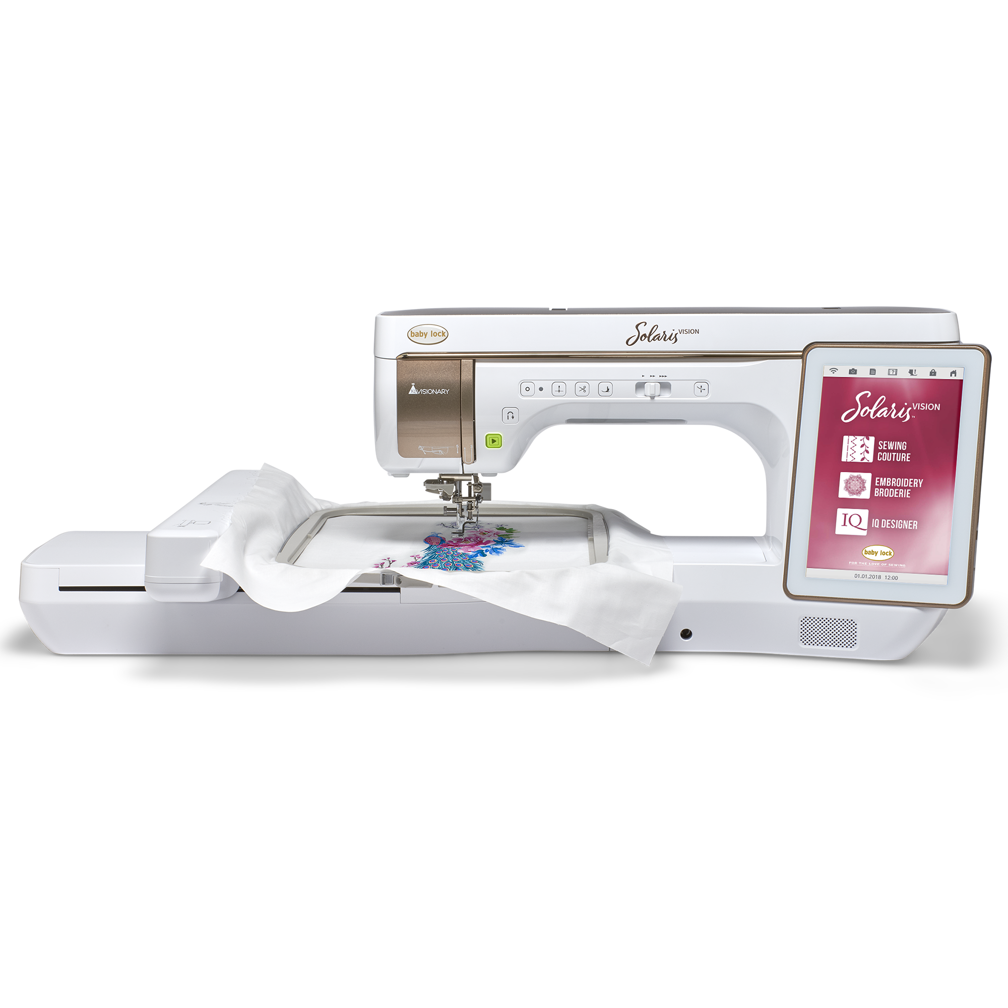 (A) Baby Lock Solaris Vision Embroidery and Sewing Machine