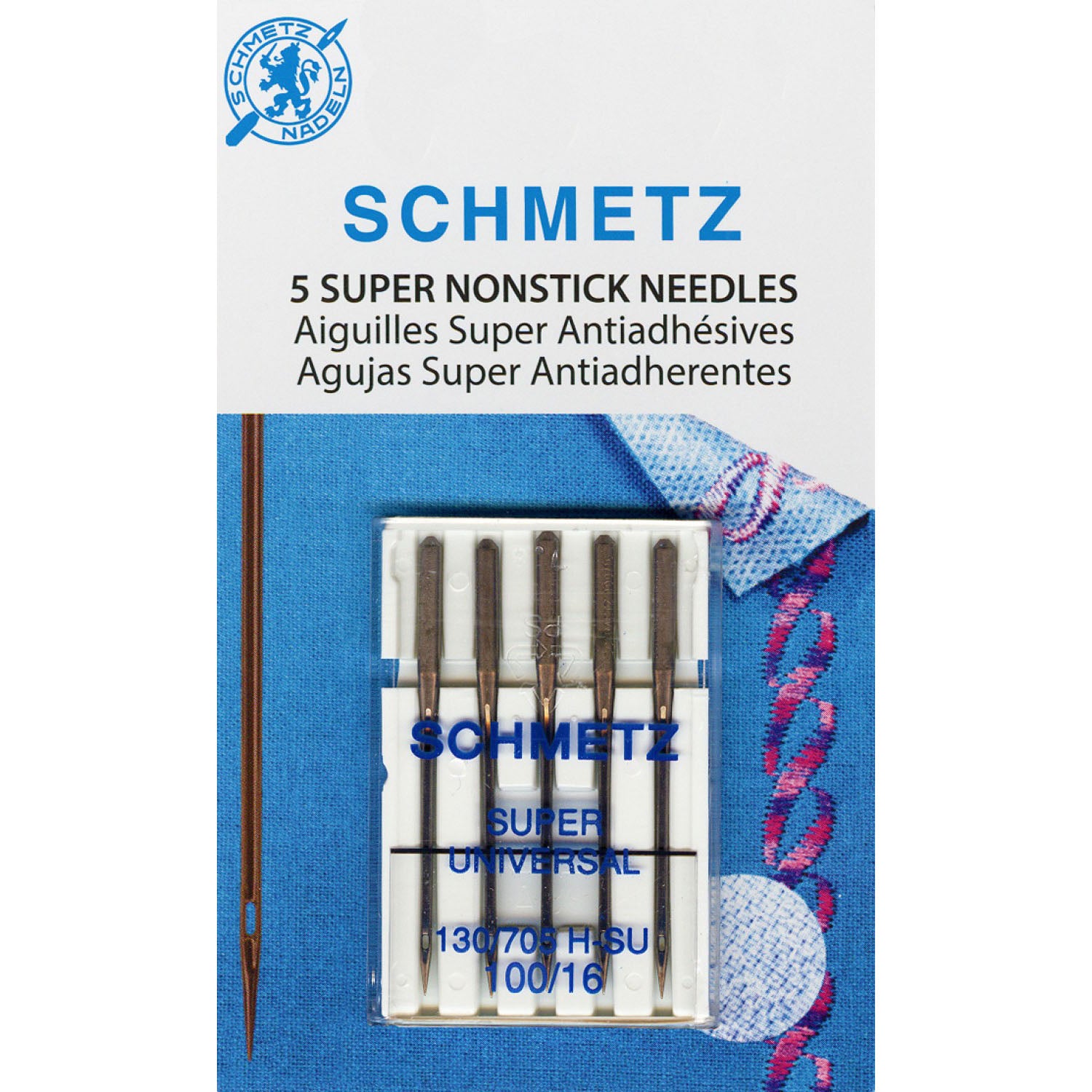 Schmetz Super Non-Stick Needles - Size 100/16