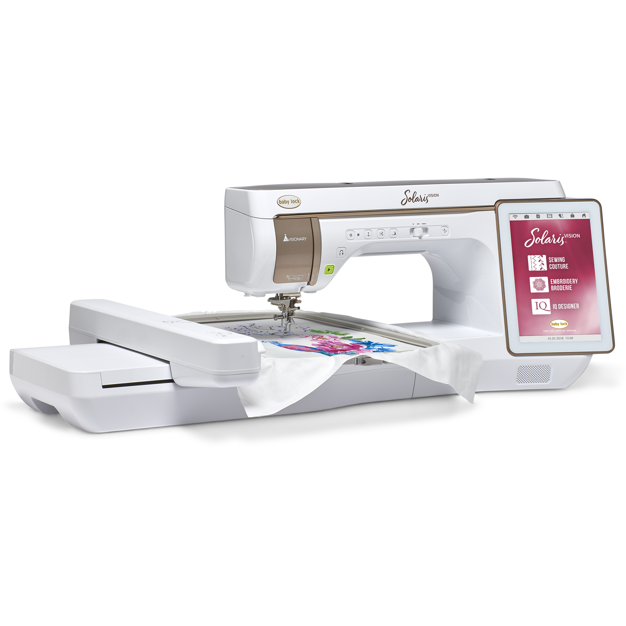 (A) Baby Lock Solaris Vision Embroidery and Sewing Machine