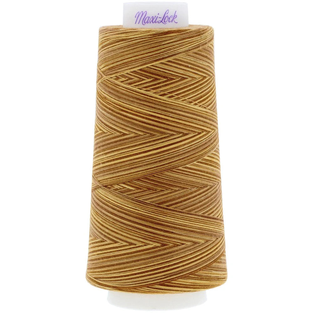 Maxi-Lock Swirls Variegated Thread - Butter Toffee