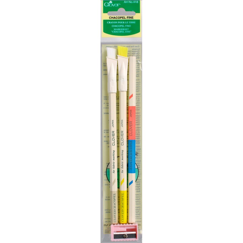 3 Tailors Chalk Pencil With Brush / Tailor Pencils With Tailor Brush / Chalk,  Seamstress Marking 