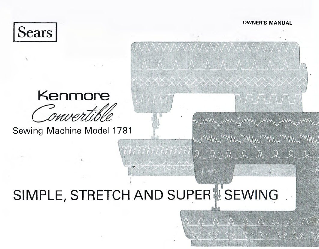 Instruction Manual, Kenmore 1803 - mrsewing