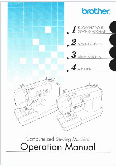 Brother CS6000I Sewing Machine Instruction Manual User Manual Complete User  Guide 