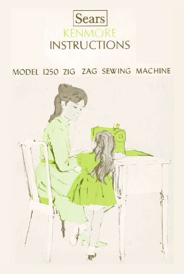 Instruction Manual, Kenmore, 1249